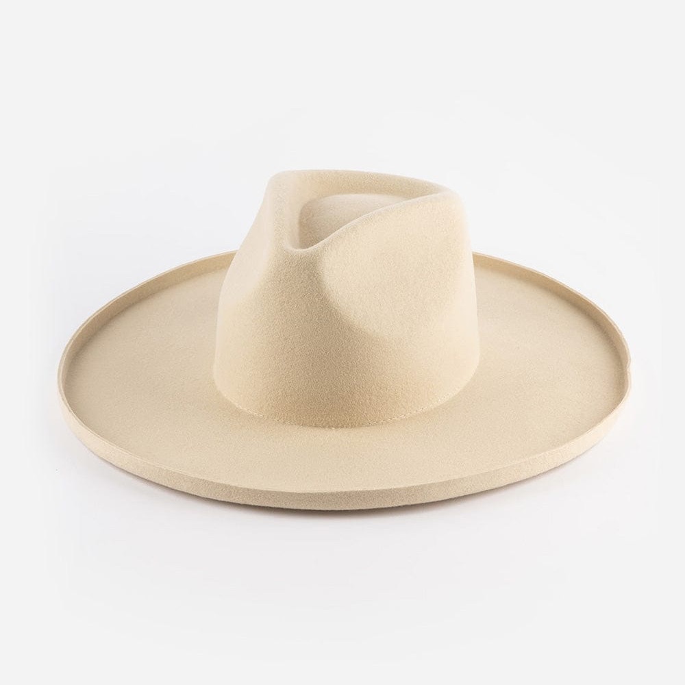 Gigi Pip Amelia Pencil Brim Fedora Hat Cream